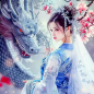 Preview: Diamond Painting Asiatische Schönheit & Drachengöttin